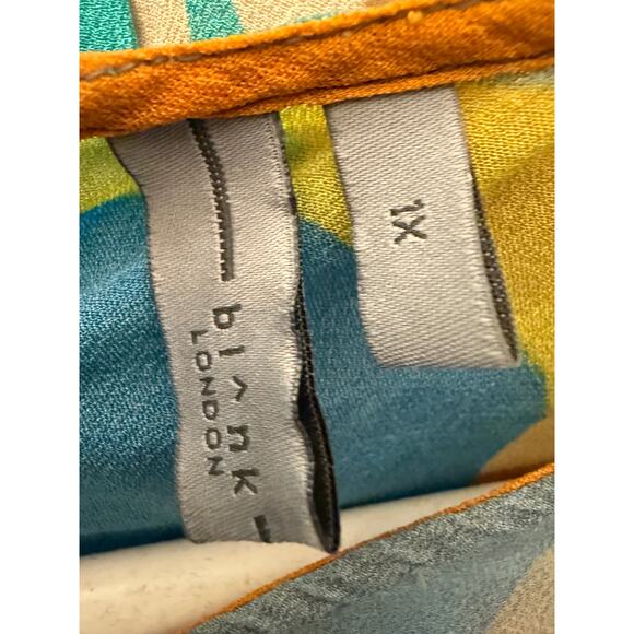 Anthropologie Bl-nk NYC Miranda Peasant Blouse Balloon Sleeve Artsy Tunic Retro - Picture 2 of 7